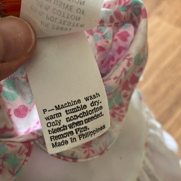 VTG 70s Nana's Pet for JC Penney Pink Floral Mini Dress with Pinafore, 4T - Picture 5 of 11